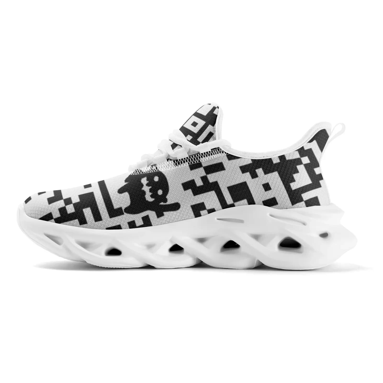 Scarpe Personalizzate con Codice QR, Sneakers Casual per Adolescenti, Scarpe da Corsa Leggere in Mesh con Lacci, EUR36-48