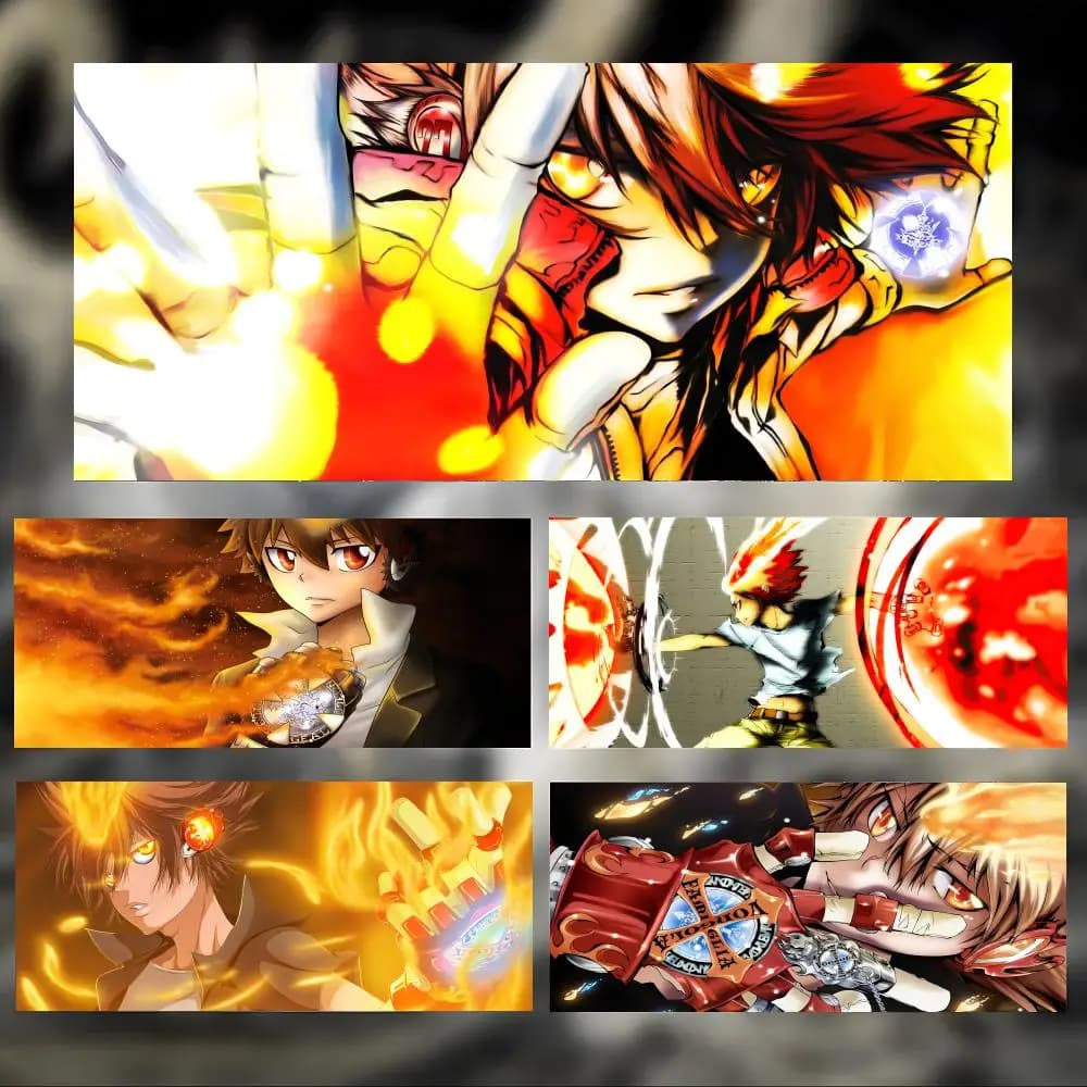 H-HITMAN REBORN! Mouse Pad Large Thick Desk Pad Stitched Edges Gaming Mouse Mat for PC