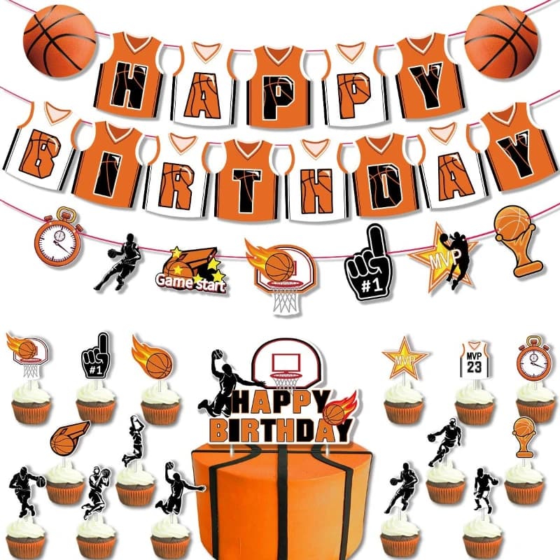Nuove Decorazioni per Feste a Tema Basket, Accessori per Compleanni ed Eventi