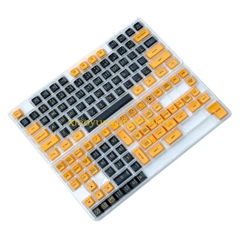P9JB Copritasti ergonomici PBT con profilo a 142 tasti, 2 iniezioni per tastiere meccaniche personalizzate