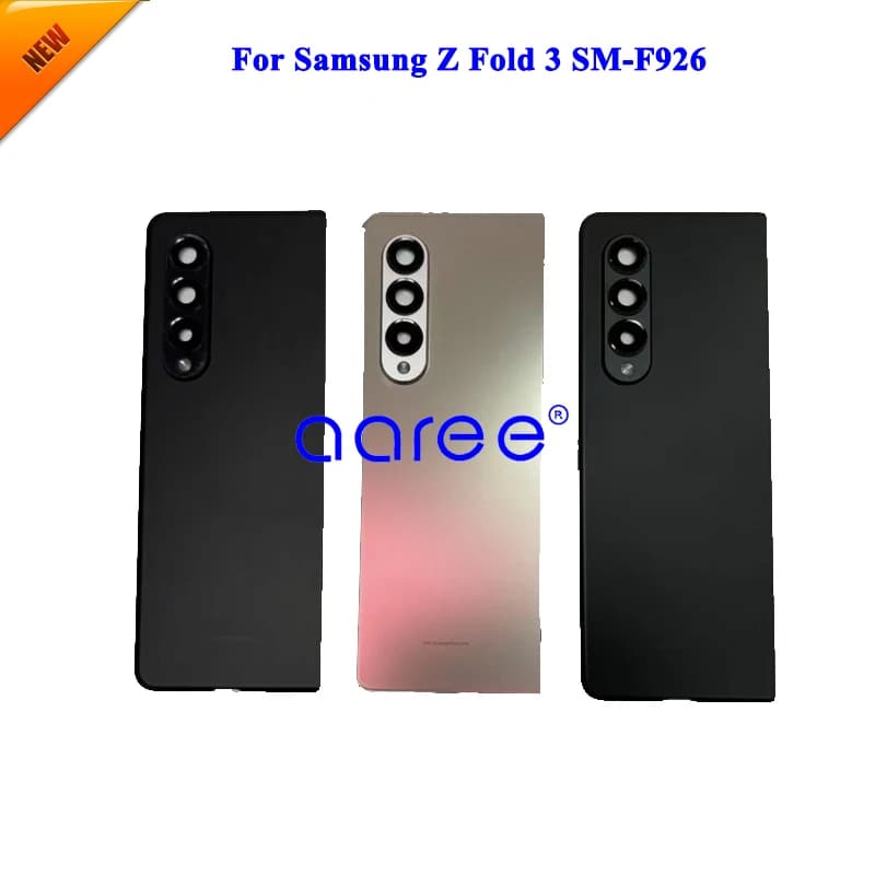Grade AAA Back Cover with Camera Lens For Samsung Z Fold 3 Back Housing Back Cover Door with Adhesive