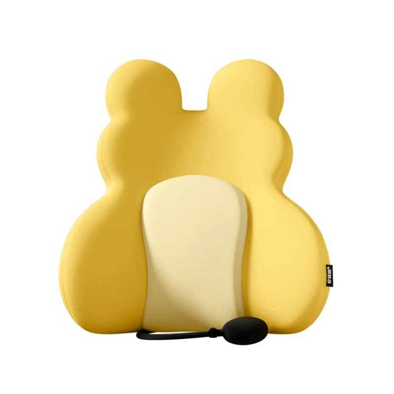 Cuscino Gonfiabile di Supporto Lombare, Cuscino Ergonomico per Schiena, Supporto Lombare Portatile per Sedia da Ufficio