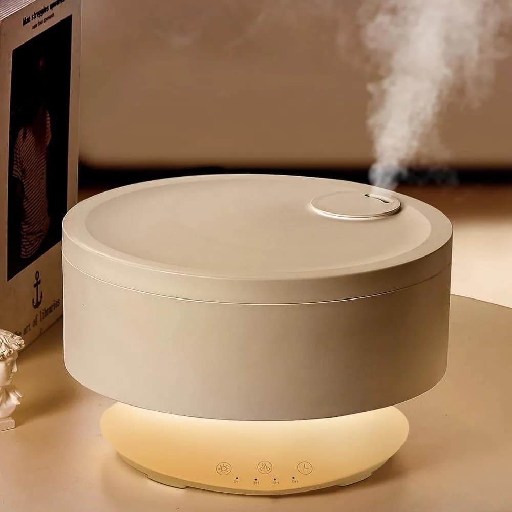 Ultra Quiet Long Lasting 1.6L Humidifier, Easy Clean Aroma Diffuser with Night Light, Perfect for Bedroom & Baby Room