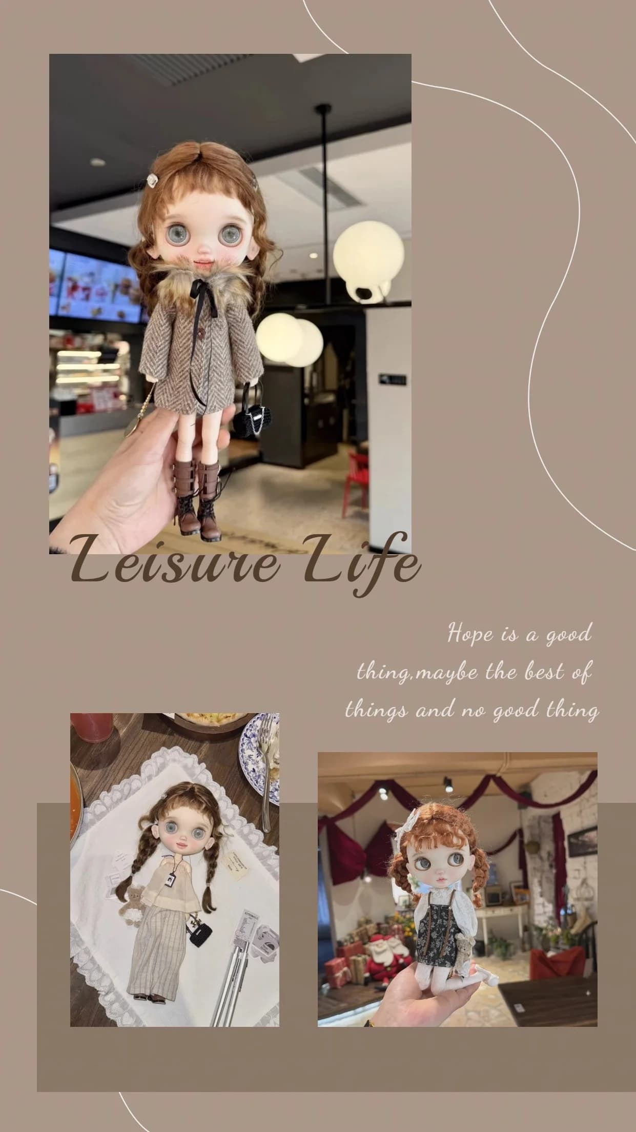 【Senza figura】Accessori di abbigliamento per bambole femminili fatti a mano Abito soprabito Abito scamiciato adatto Action Figure Giocattoli per Azone Ob24Blyth