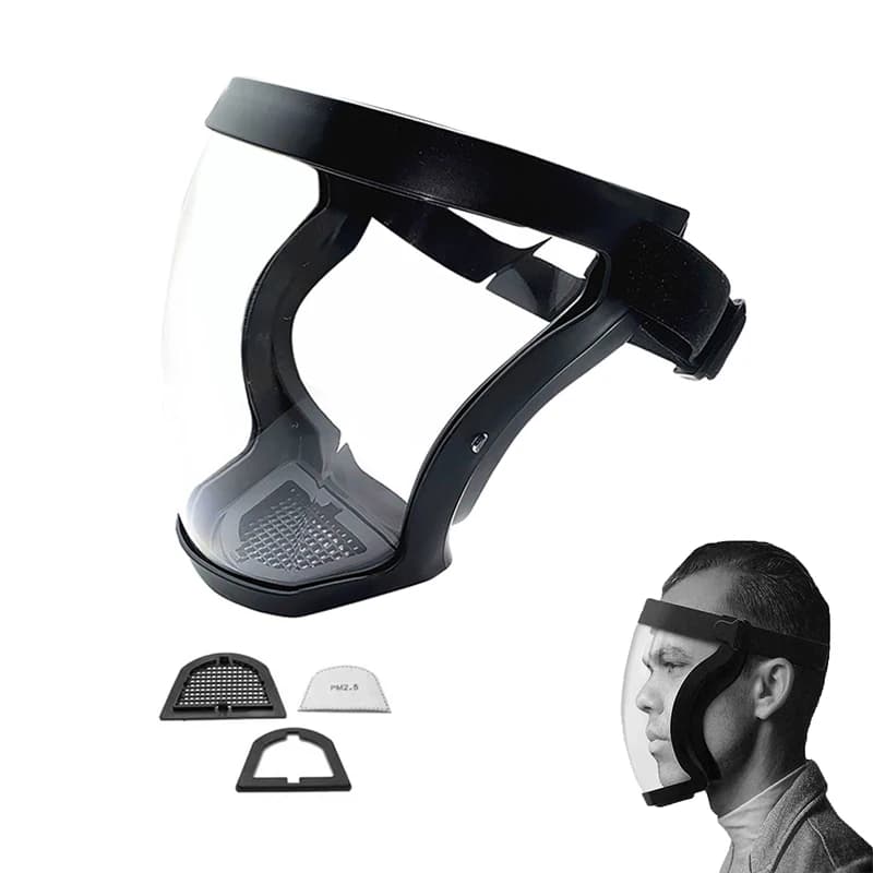 ZK50 Dropshipping Full Face Shield Kitchen scudo trasparente Home Oil-splash Proof Eye Facial Anti-fog Head Cover Safety Glasse