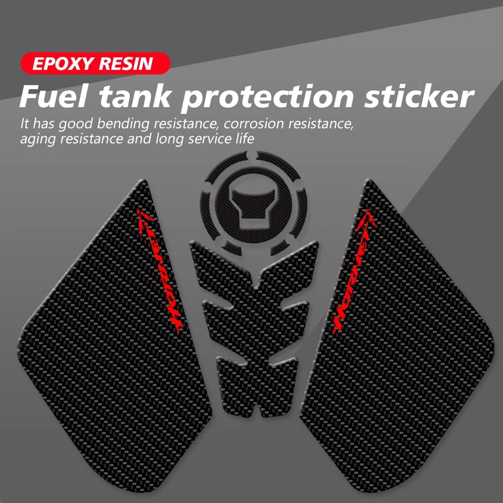 Fit For HONDA CB750 CB 750 HORNET 2023-2025 Motorcycle Tank Pad Protector 3D Epoxy Resin Transparent Fish Bone Decal