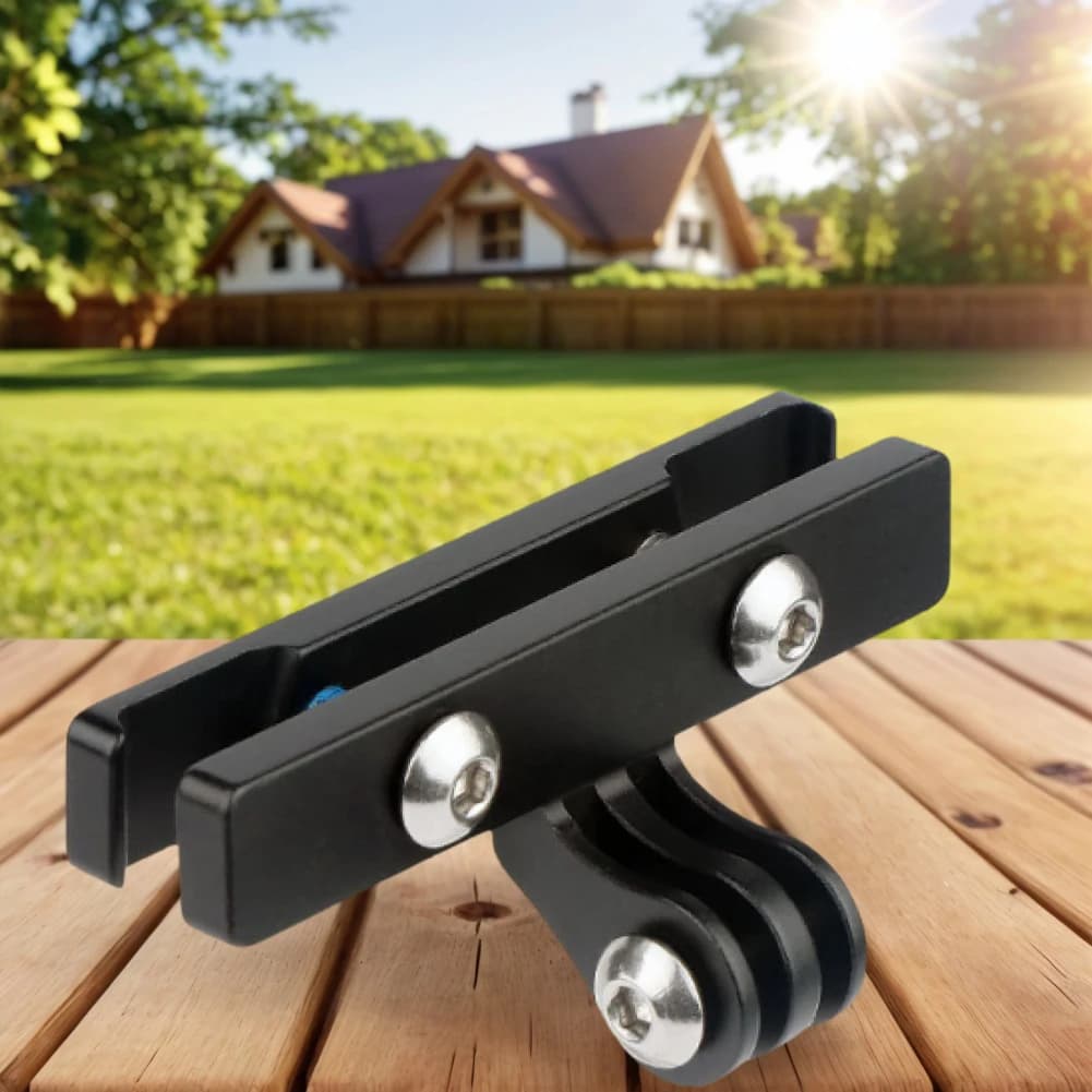 Saddle Bow Lamp Conversion Adapter Aluminum Alloy Saddle Action Camera Mount Adjustable for Gopro Bicycle Action Camera