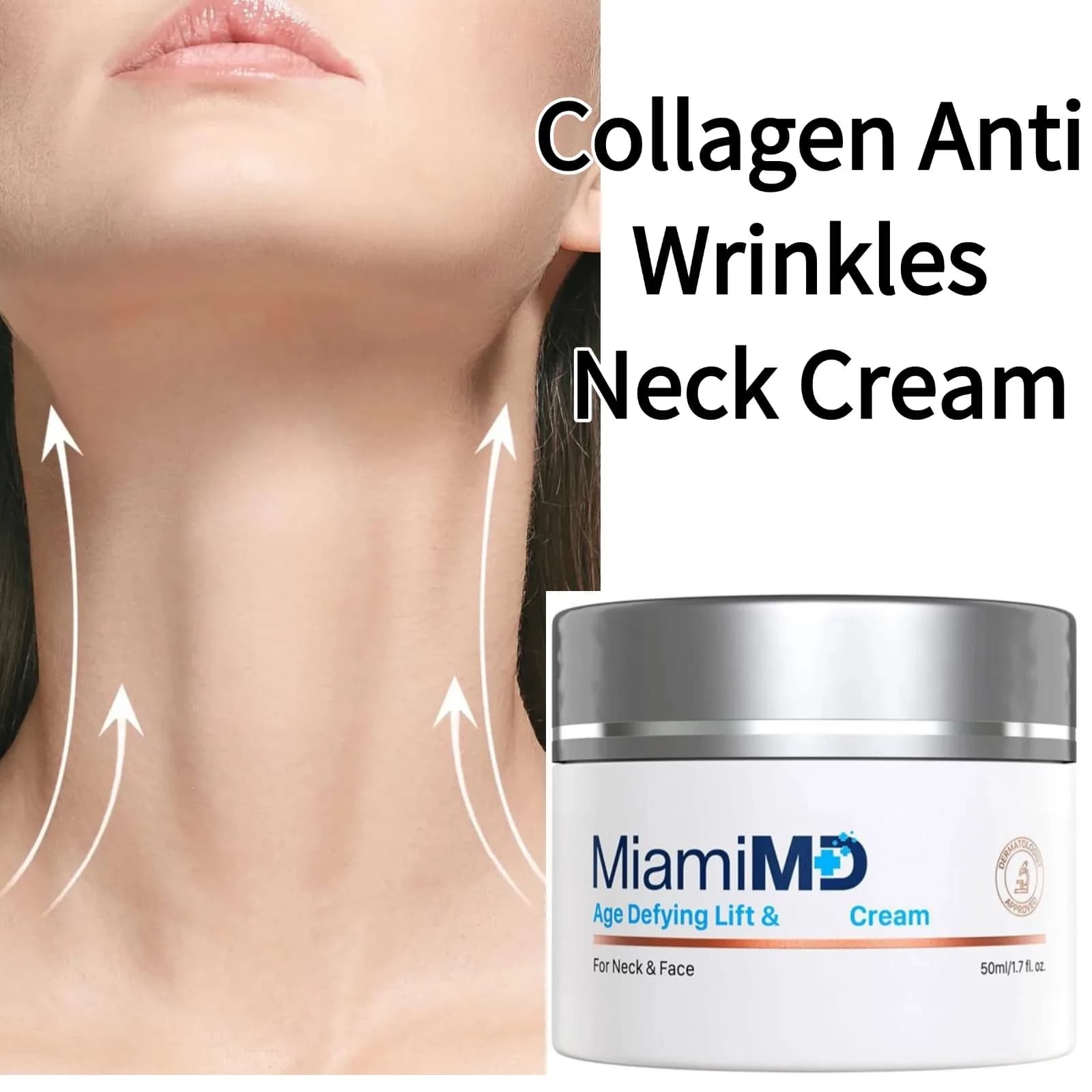 Crema per il collo antirughe al collagene Lifting Crema rassodante per il collo Linee per il collo Crema idratante per il collo Crema per la cura della pelle coreana Cosmetico