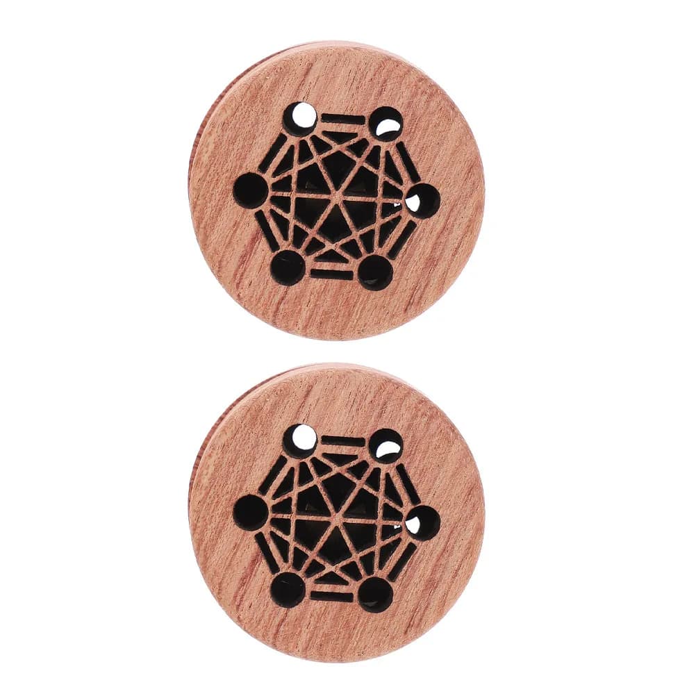 2Pcs Wood Car Air Vent Diffuser Clip Essential Oil Aromatherapy Freshener for Vehicle Home Use Mini Wood Diffuser for Essential