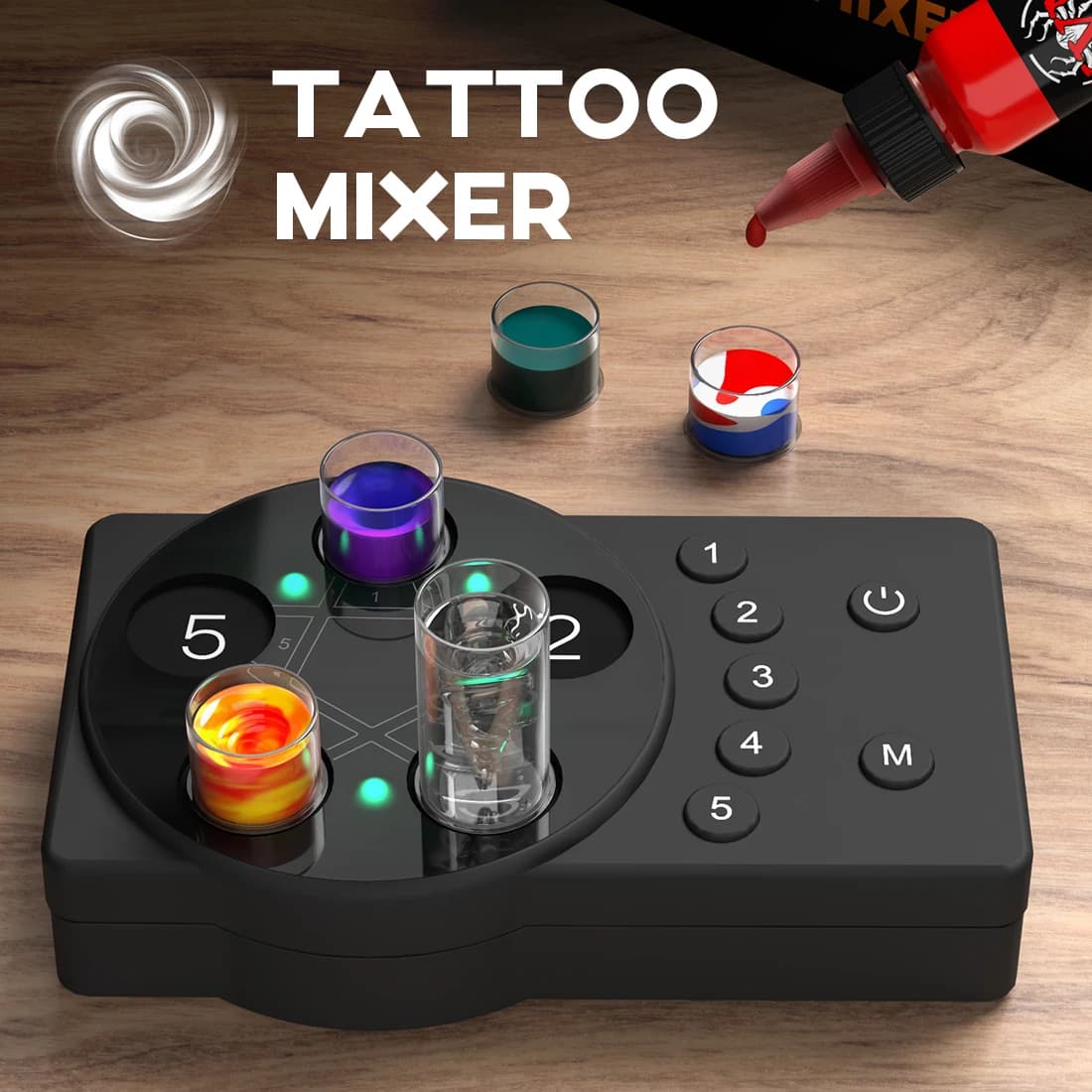 Tattoo Ink Pigment shaker Electric Ink Mixer Lab Mixing Nail Polish adesivi per ciglia e Polish Mixing Lab Vortexer per tubi