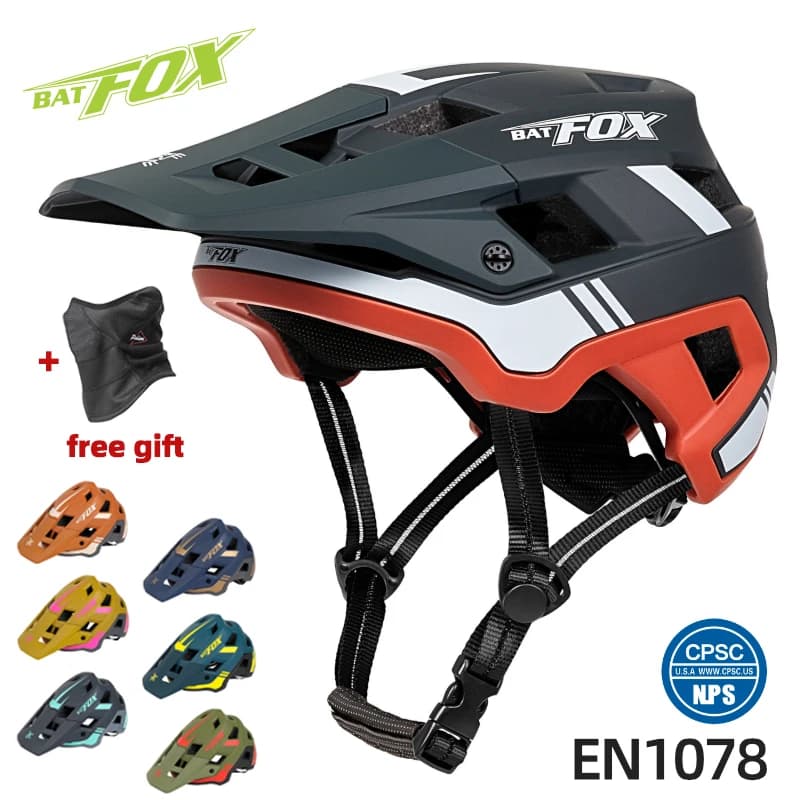 BATFOX bicycle helmet mtb helmet fox mountain cycling helmet man ultralight integral bike road helmets bat fox helmet bicycle helmet
