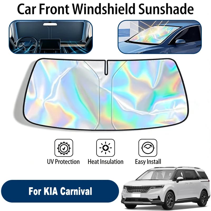 Parasole per parabrezza per KIA Carnival, accessori pieghevoli per la protezione solare del finestrino anteriore, riflettenti ai raggi UV