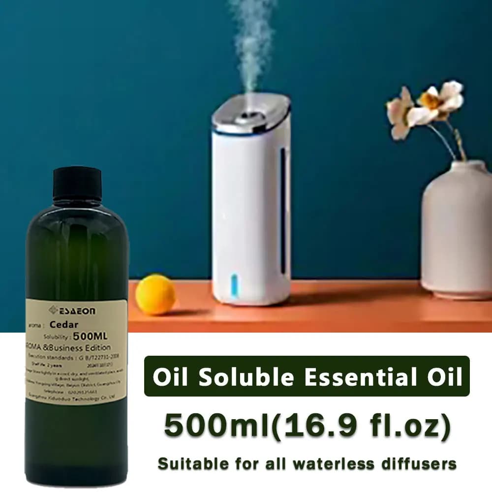 ESAEON 500ml Cedro/Inglese Pera Freesia Aroma Olio Essenziale - Diffusore Supplemento Liquido, Per Hotel Due Oli Fluidi per Macchine Aroma