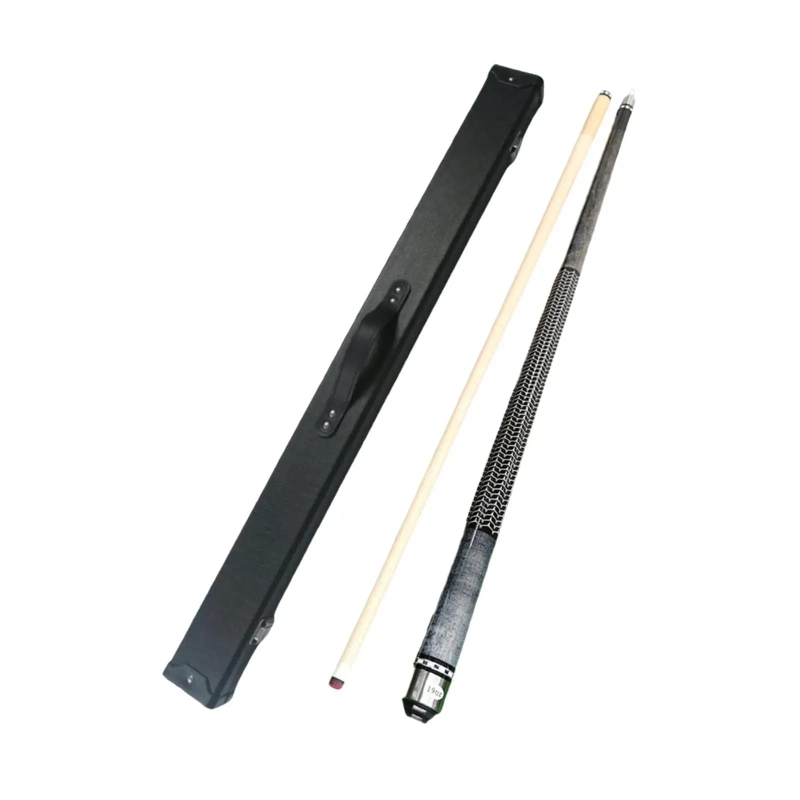 Stecca da Biliardo Segmentata 1/2, Lunga 58 Pollici, in Legno, a Due Sezioni, con Custodia, Punta da 13mm, per Biliardo a Nove Palle e Snooker, per Allenamento Uomo