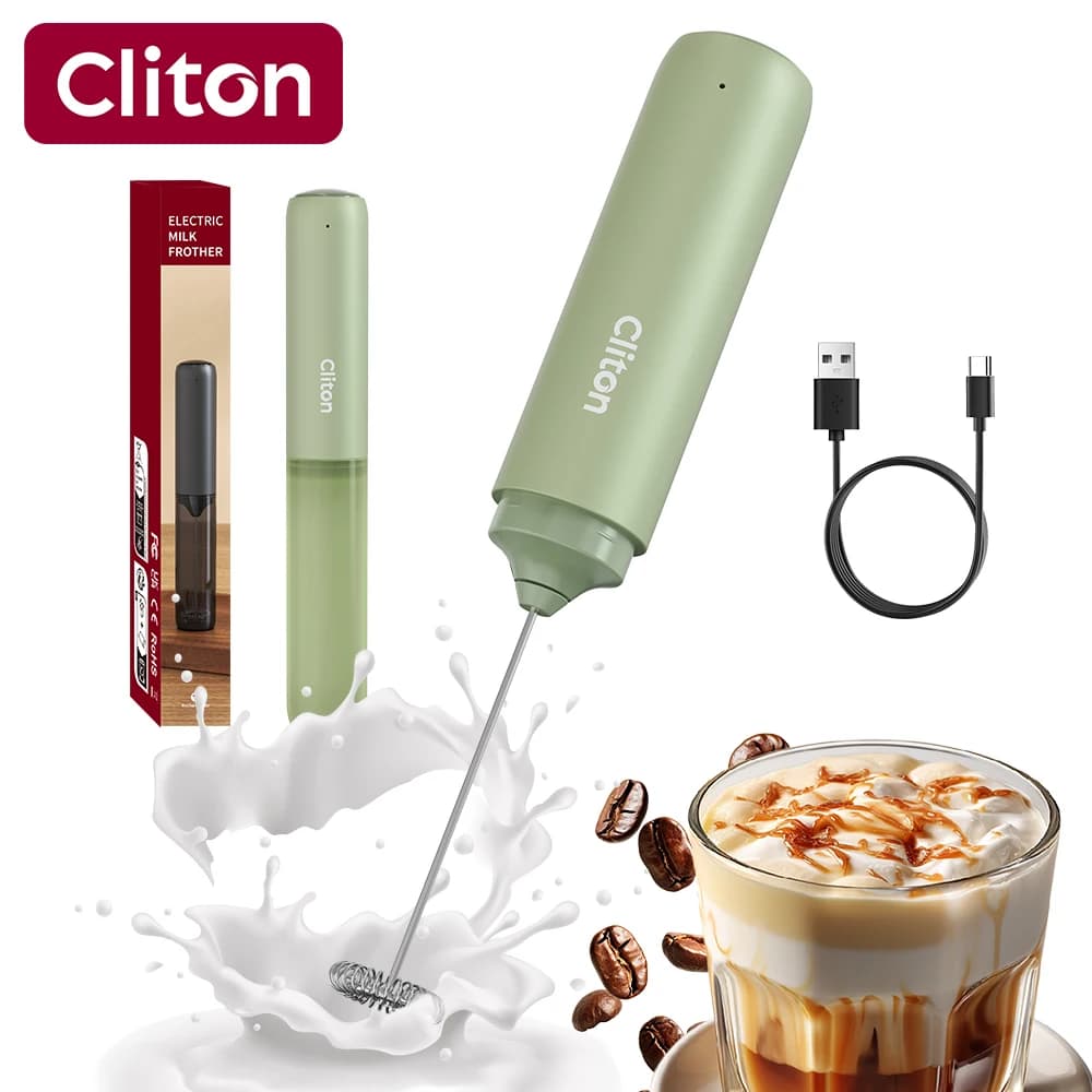 Hot Sale Coffee Accessory Wireless Rechargeable Handheld Portable Electric Milk Frother For Protein Powder