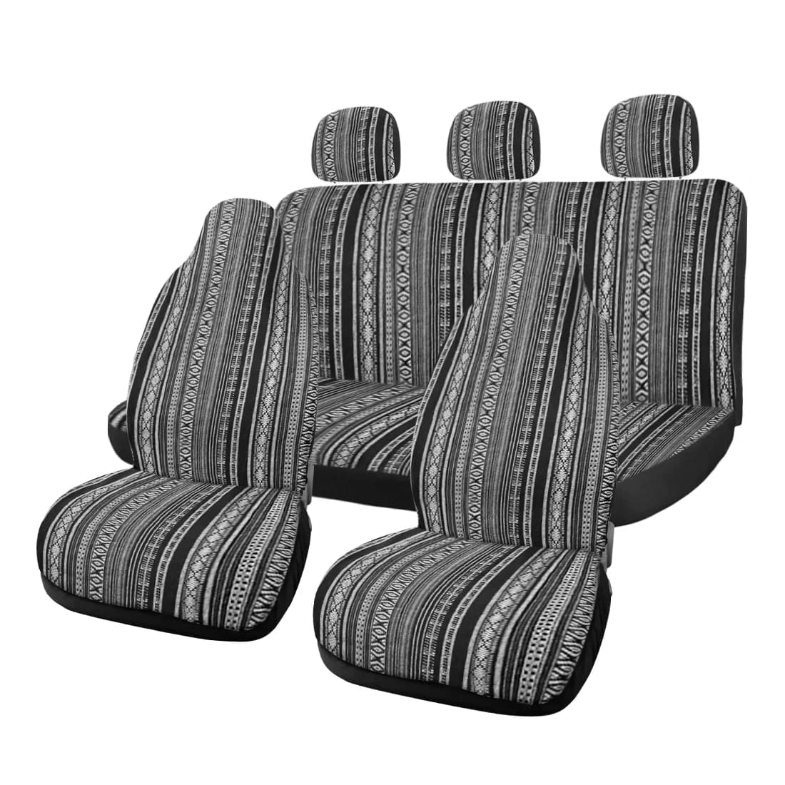 X Autohaux Cover Seat Protective Cover Seat Cover Seat Cover Seat Covers for Vehicles in Ethnic Style Universal Seat Covers 1/2/7/10 Pieces