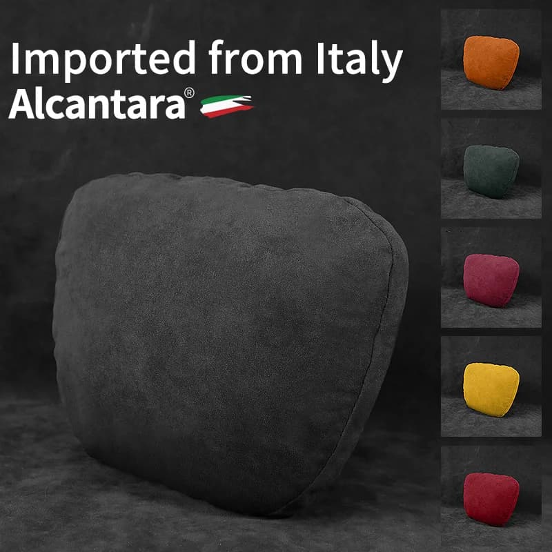 Per Mercedes SE CLS Classe W221 W212 C218 Auto Alcantara Poggiatesta Auto Collo Cuscino Cervicale Lombare Pad