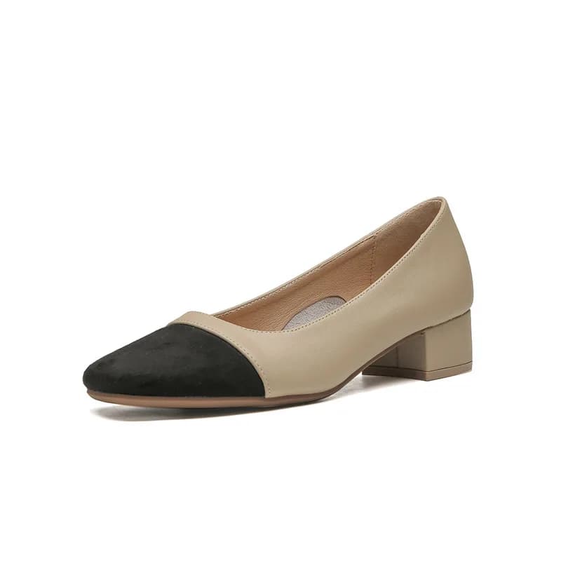 high-quality Genuine Leather Flat Bottom Ballet Shoes Four Seasons Women's Shoes Cowhide High Heels Pumps Insoles Sheepskin