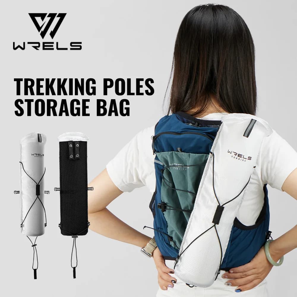 WRELS Transport bag for trekking poles Waterproof lightweight bag for poles Suitable for backpacks for vests Cane bag