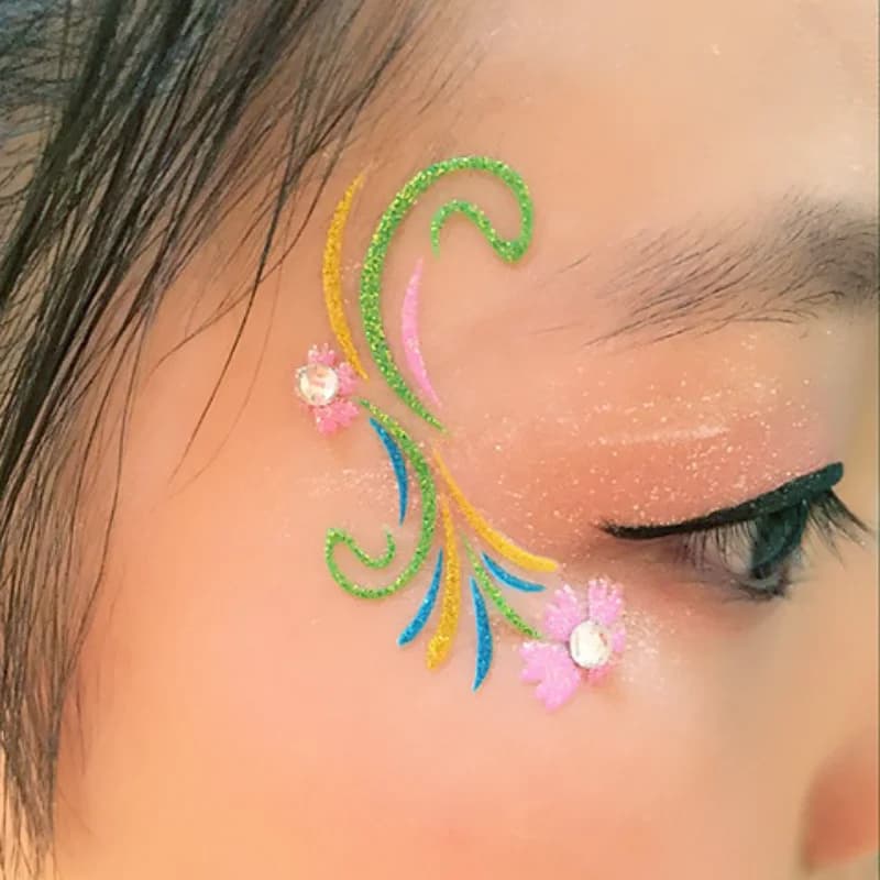 Occhi colorati Decorazioni per angoli Ombretto Pasta per il viso Danza latina Pasta per angoli per occhi esterni Trucco per spettacoli teatrali Autoadesivo