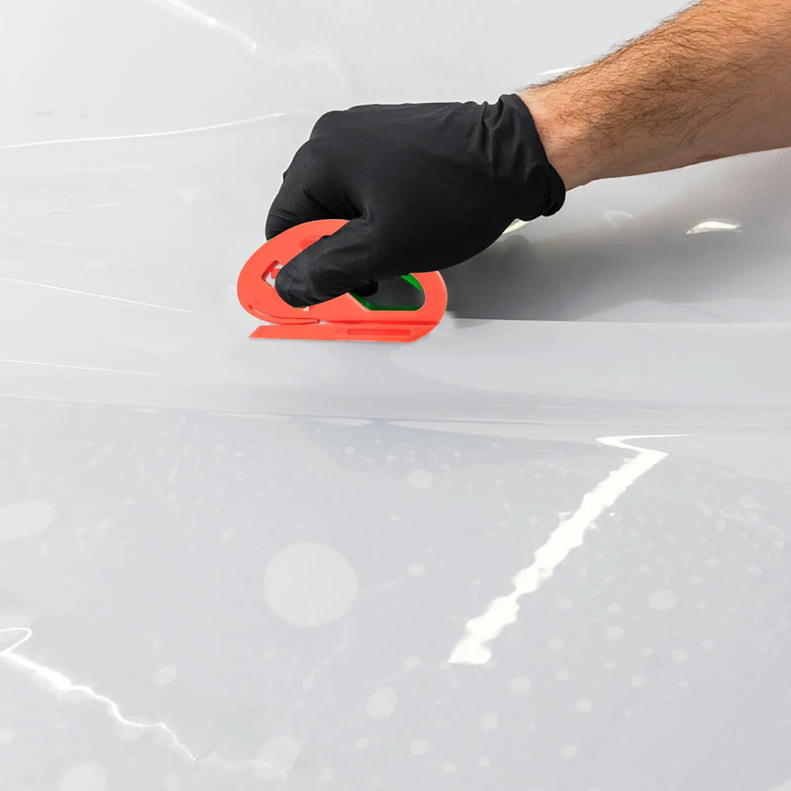 Kit Professionale 15 Pezzi per Installazione Pellicole Auto, Set per Rimozione Bolle, Taglierina per Pellicola Vinilica, Squeegee per Applicazione Film Auto