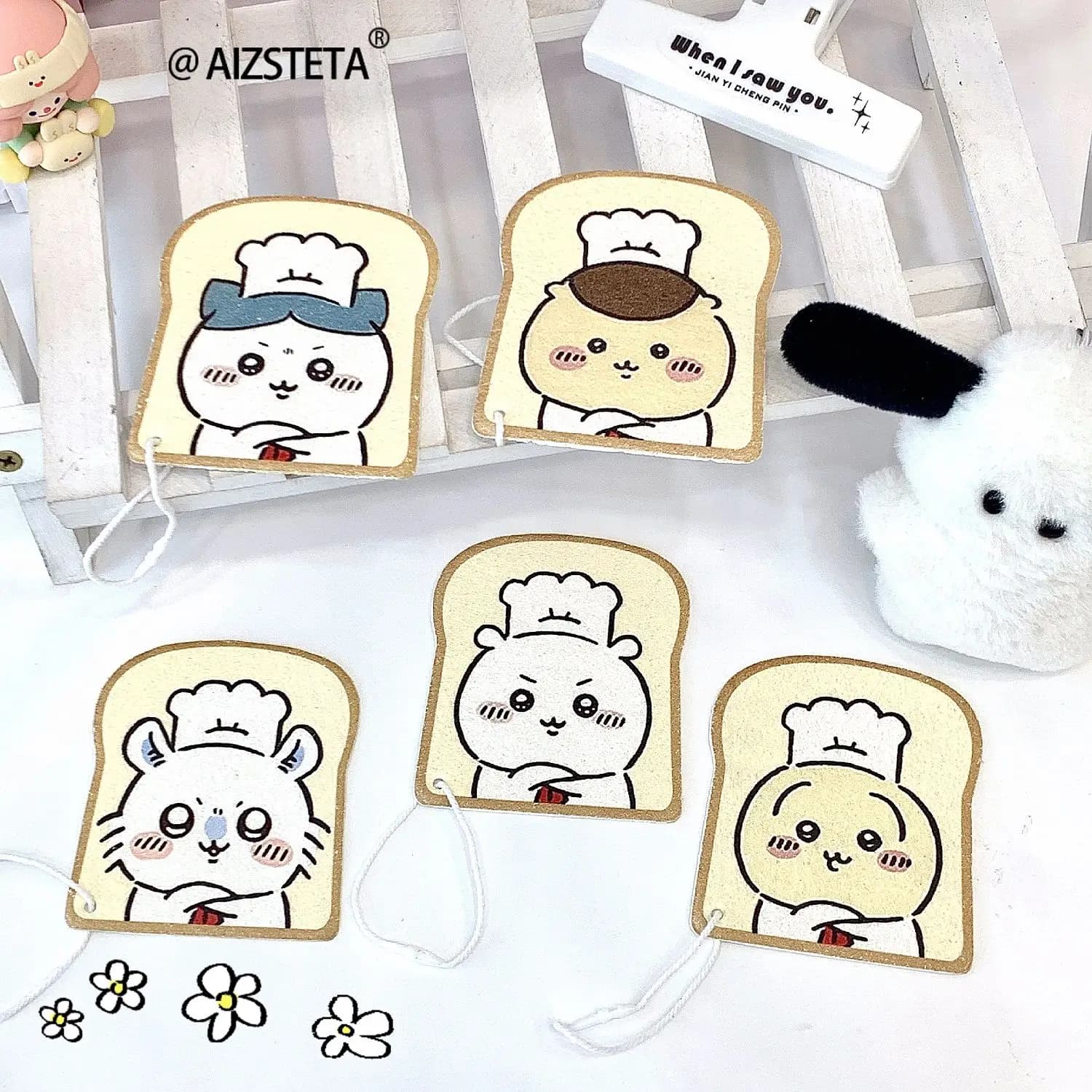 Jiikawa wood pulp cotton compressed cute dishwashing cleaning sponge pot scrubbing decontamination tool for the kitchen