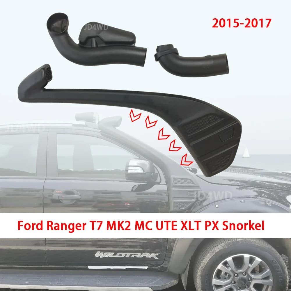 4x4 off-road air venting kit for Ford Ranger T7 T8 MK2/MC T6/UTE/XLT/PX 2015-2017 Update Accessories Water crossing pipe