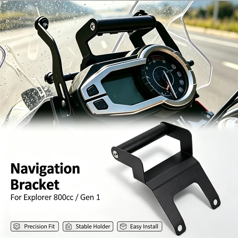 For Tiger Explorer 800cc 2011-2015 Explorer Gen 1 GPS Navigator Mount Bracket Dashcam Rack Bracket Phone Hold Stand Accessories