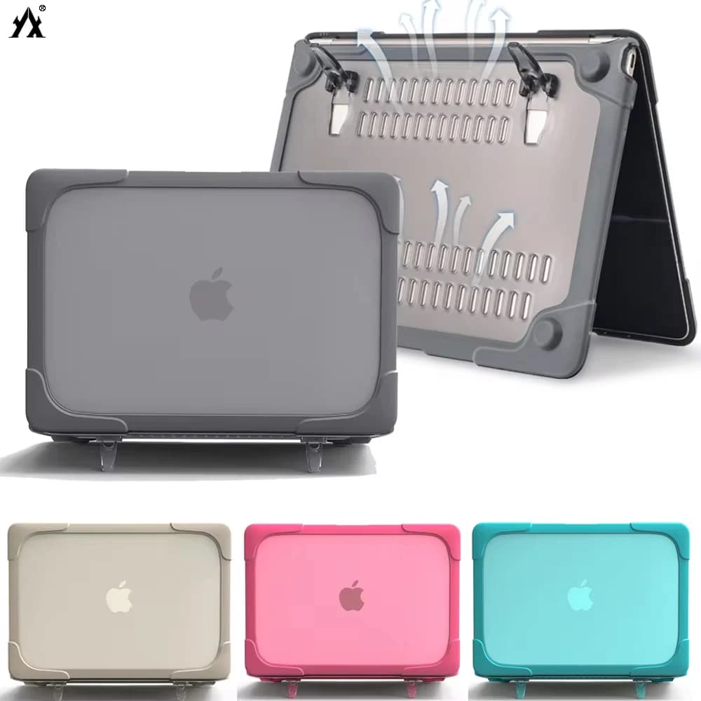 Custodia per laptop con supporto per MacBook Air 13 Custodia M4 M3 Air da 15,3 pollici per MacBook Pro 13 Custodia M2 M1 Pro 14 Custodia per MacBook Pro 16