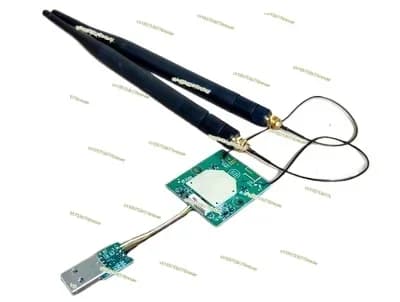 Scheda di Rete 5G RTL8812AU per Ricezione e Trasmissione, Compatibile con Kali, Ubuntu, Raspberry Pi, Trasferimento Immagini, NAS, Wi-Fi 5G