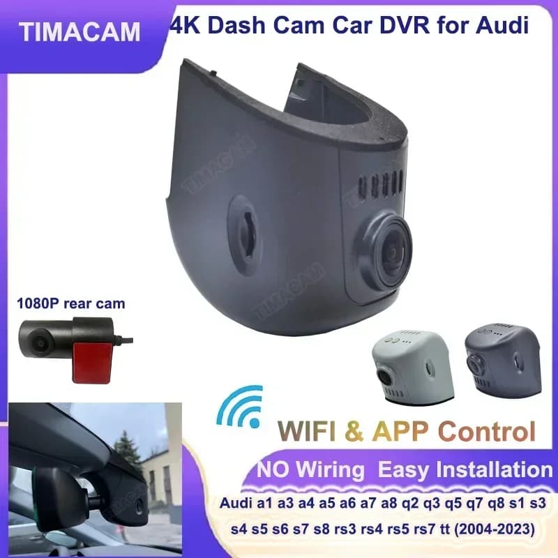 4K UHD 2160P Wifi Plug and Play Car-DVR per Audi q5 q7 q3 q8 q4 s3 8v s5 b9 s4 b8 tt rs a3 8v 8p a4 b8 b9 a5 a6 c7 a7 DashCam