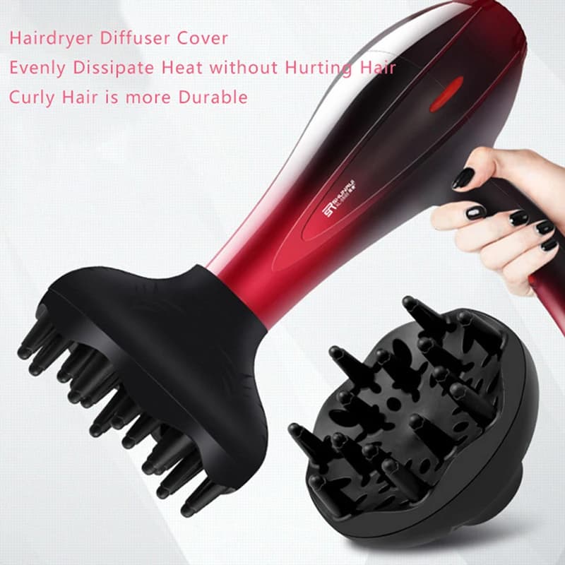 1pc Diffusore di Capelli Professionale Styling Dei Capelli Curl Asciugatrice Diffusore Universale Parrucchiere Ventilatore Styling Salon Strumento Ricci Nero