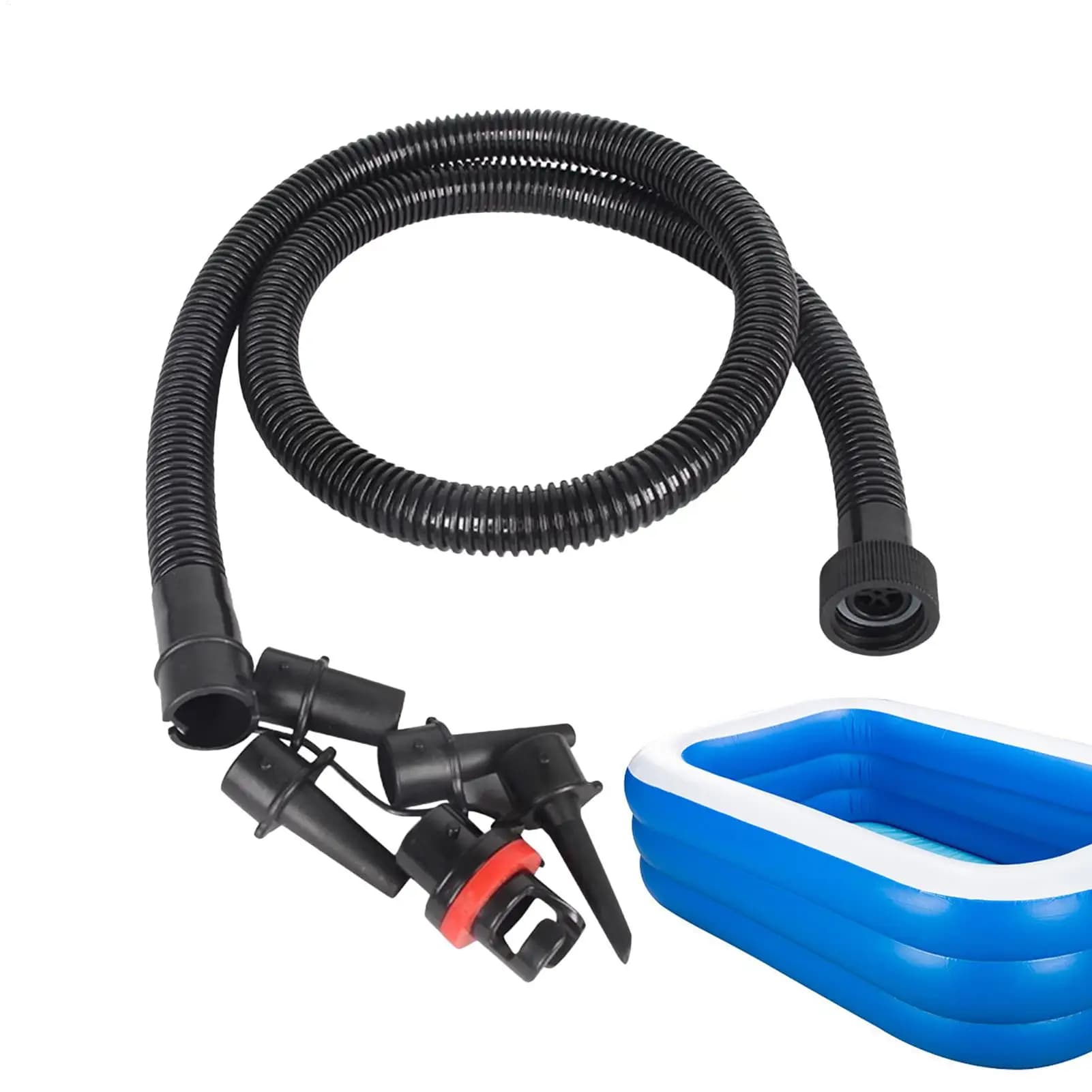 1.2m Air Pump Hose With Threaded Interface Multiple Connectors For Kayak Paddle Board Inflatable Mattress & Toys Inflatable Tube