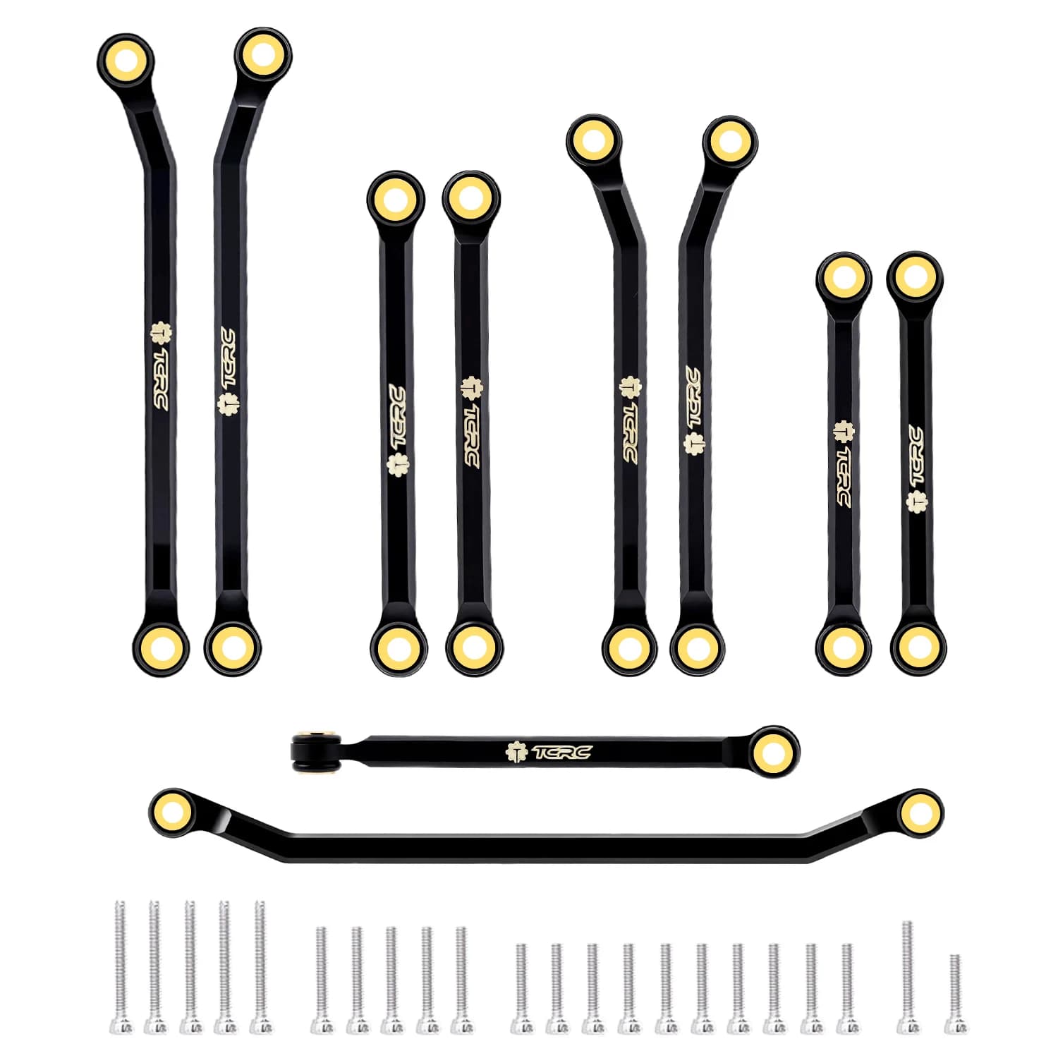 Set di collegamenti per telaio in ottone TCRC ad alta distanza dal suolo per aggiornamenti auto RC Crawler Redcat Ascent-32 1/32