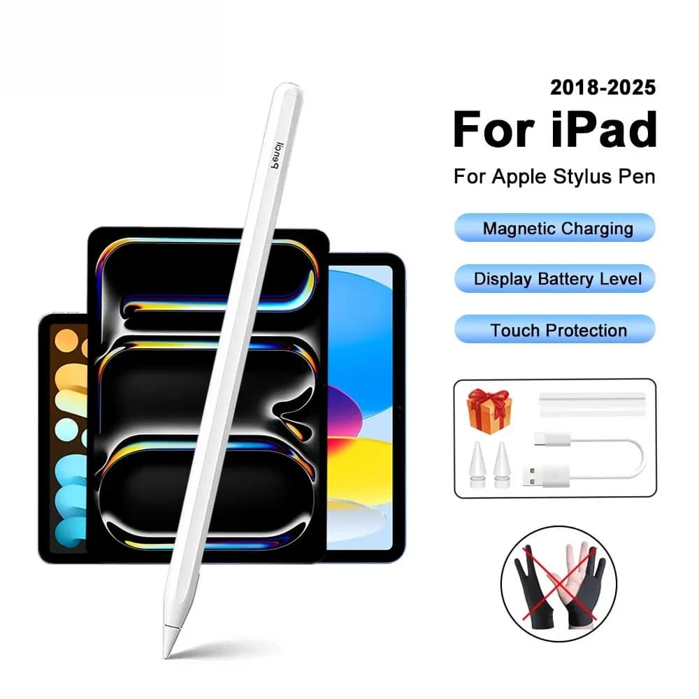 Penna Stilo per Apple Pencil Compatibile con iPad Air 13 11 M4 M3 4 5 Pro 12.9 A16 10a Generazione 10.9 2018-2025 Mini 6 7 7a 8a 9a Generazione