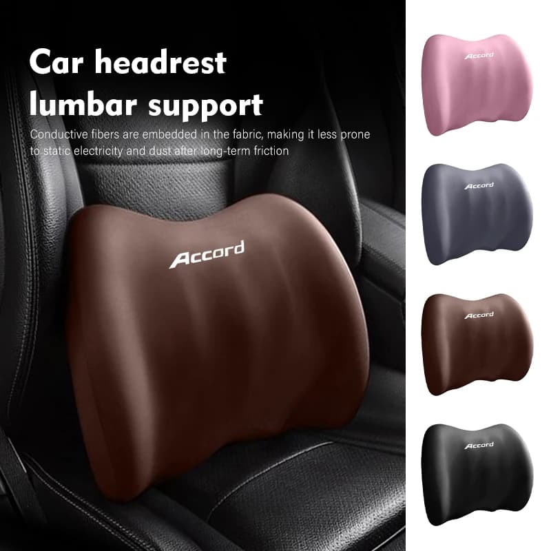 Car Neck Pillow Cushion Vehicle Seat Headrest Lumbar Support For Honda typer civic 4d 10th gen 8th gen 2018 2019 2017