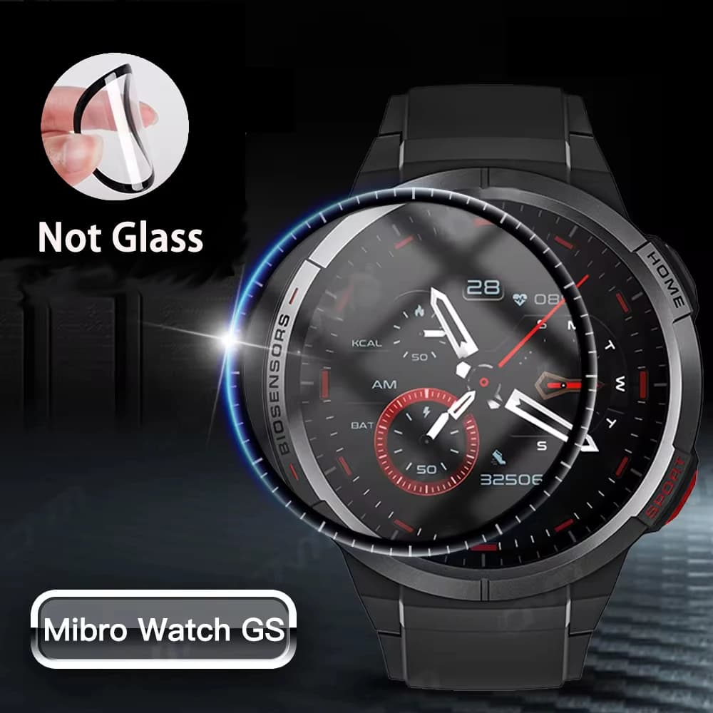 Pellicola salvaschermo per Mibro Watch GS pellicole a copertura totale 3D Curved Soft Edge Cover trasparente accessori per pellicole protettive per Mibro GS