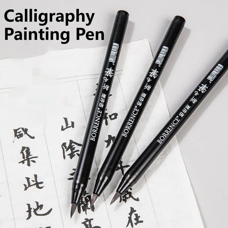 Pennello per calligrafia a testa morbida Penna per pratica di calligrafia cinese per studenti principianti Pennelli per acquerello Penne Art Drawing Cancelleria