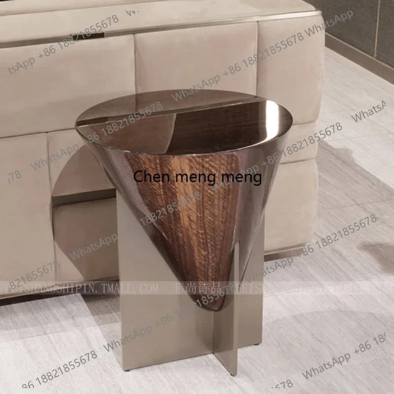 Lampada da tavolo postmoderna semplice e rotonda, di lusso discreto, in stile nordico, per soggiorno, in legno massello, personalizzabile.