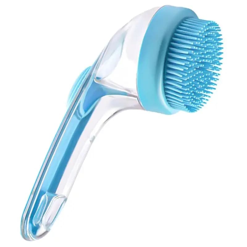 NEW HOT In Stock-Brush Bubble Machine, New 2 In 1 For Dog Bath Brush With Built-In Shampoo Dispenser For Dog Grooming, Pet Bath