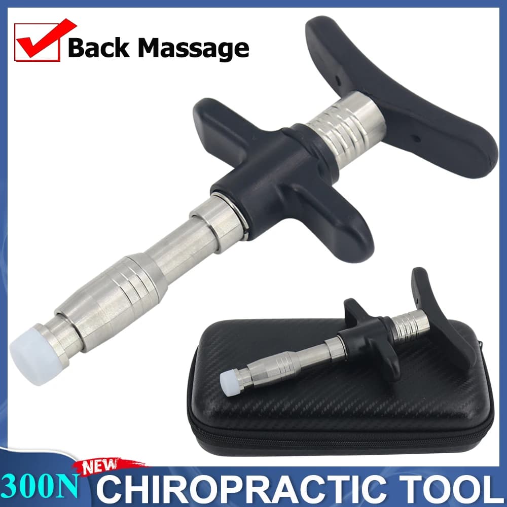 300N Manual Instrument for Chiropractic Adjustment, Spinal Activator, Vertebral Column Therapy, Portable Massage for Correction and Adjustment
