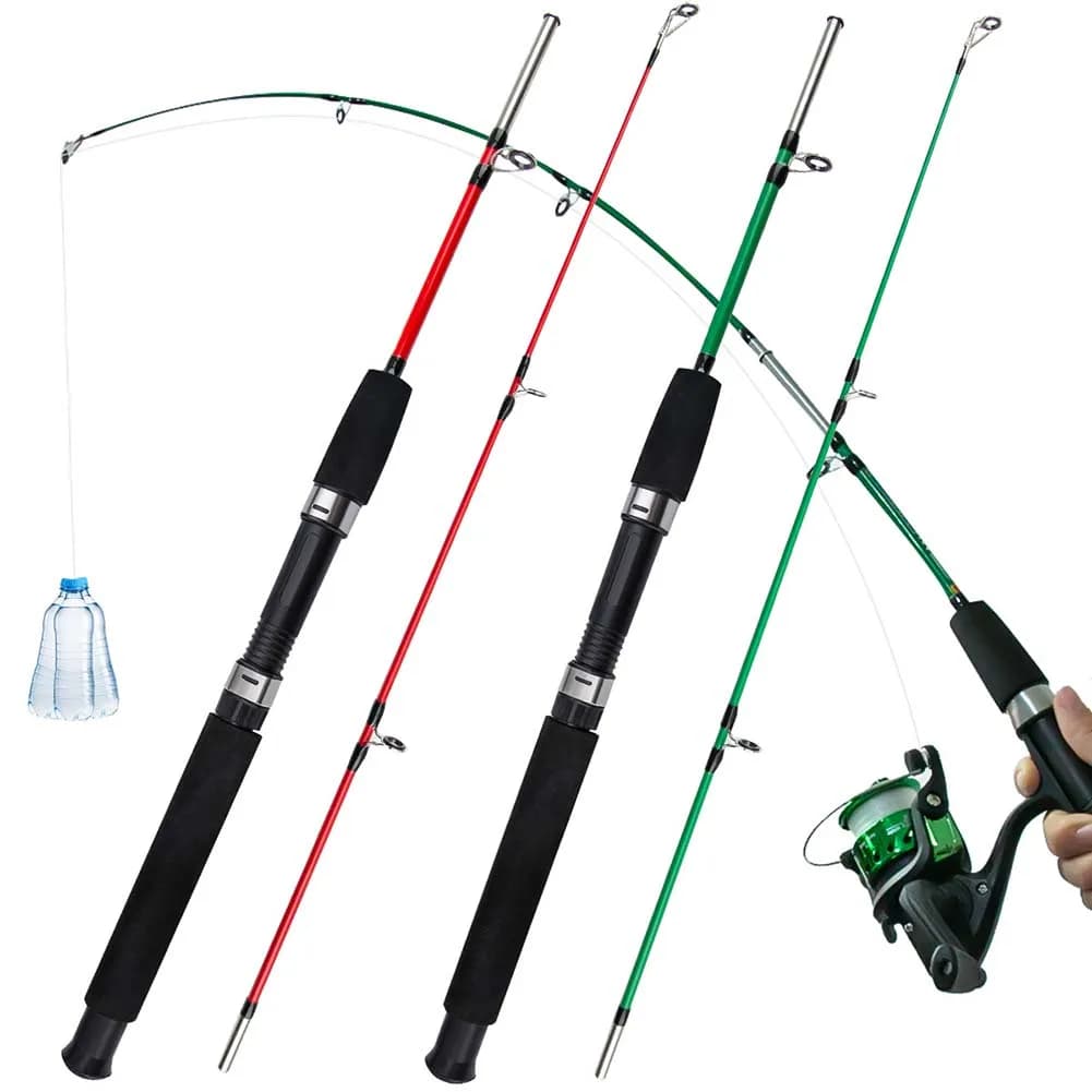 Nuovo 1m 2 sezioni canna da pesca peso richiamo 106.5g canna da pesca super resistente per attrezzatura da pesca da viaggio canna da pesca all'aperto