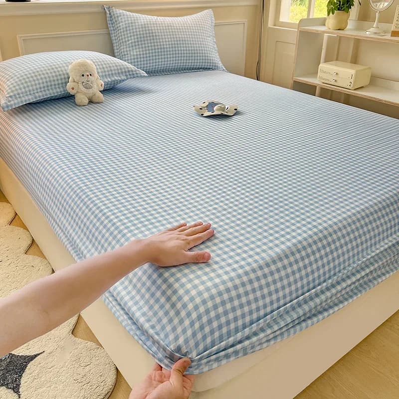 Nuovo lenzuolo con angoli elasticizzati antiscivolo, coprimaterasso regolabile per letto matrimoniale, king, queen 120x200