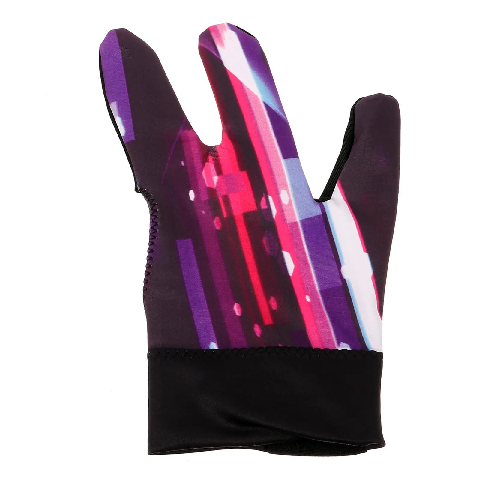 Three-Finger Billiards Glove Pool Cue Glove Elastic Breathable Non-Slip Protective Gloves for Men Women Comfortable Reusable