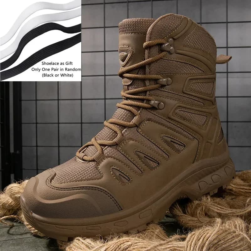 Scarpe da turismo classiche da alpinismo e escursionismo all'aperto da uomo nuove e alte con suola spessa e scarpe sportive da corsa ad alta altezza