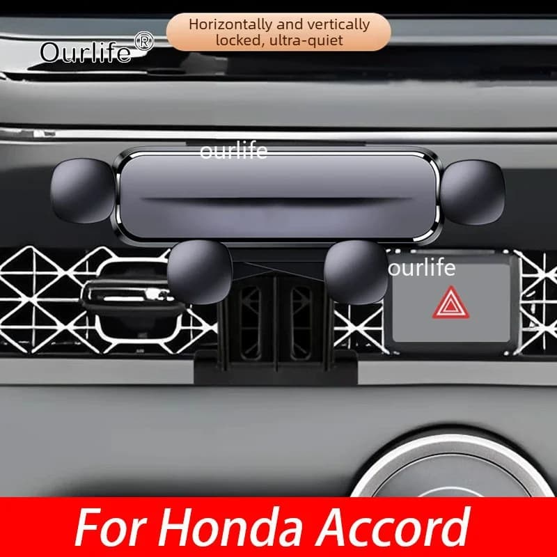 For Honda Accord 2026 2025 2018 Car navigation phone mount Center Console air vent clip-on phone holder car Interior Accessories