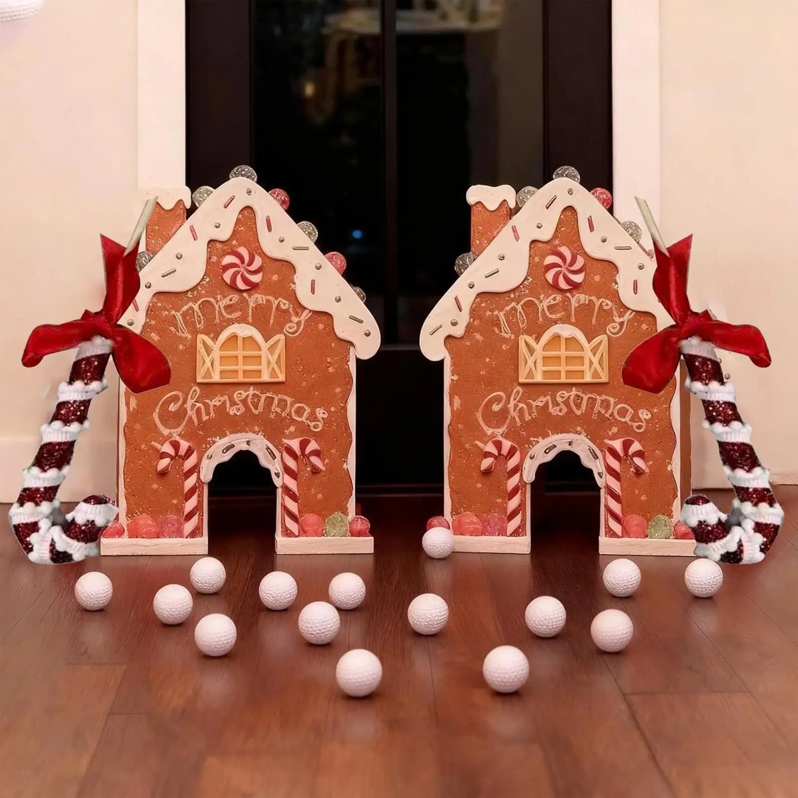 Gioco da golf nel cortile Mini giocattolo natalizio con palline di caramelle Giochi per feste di Natale per riunioni di feste Decorazioni per la casa