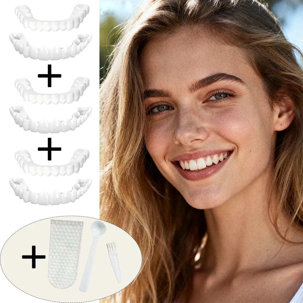 New Foldable Portable Teeth Veneers Reusable Instant Smile Whitening Design Easy to Carry H2931