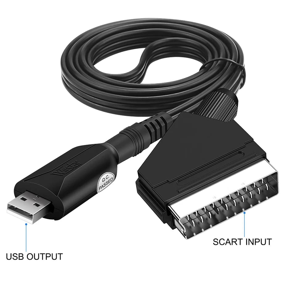 Scheda di acquisizione video SCART Scart a USB 2.0 Acquisizione video Gioco da tavolo Registra trasmissione in streaming live TV