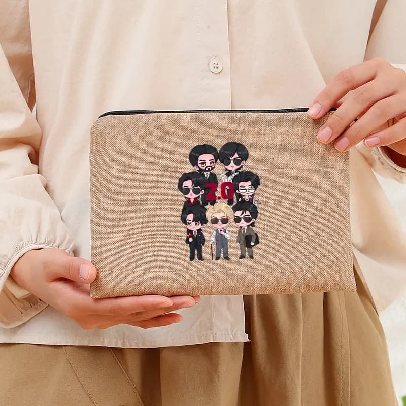 Arirang 2.0 World Tour 2026 Line Makeup Bag Multi Functional Lightweight Women's Travel Storage Bag Kpop Fan Gift Fashion Bags